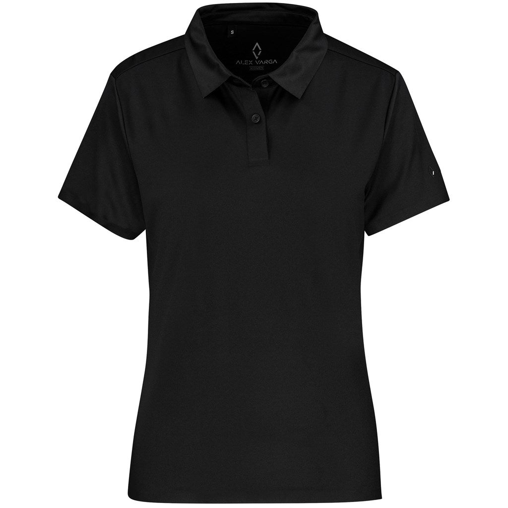Ladies Alex Varga Questana Seamless Golf Shirt - Black