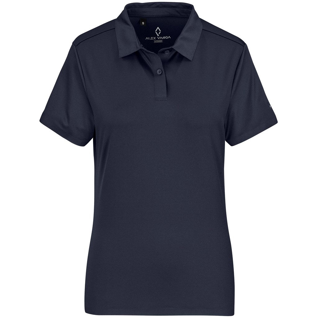 Ladies Alex Varga Questana Seamless Golf Shirt - Navy