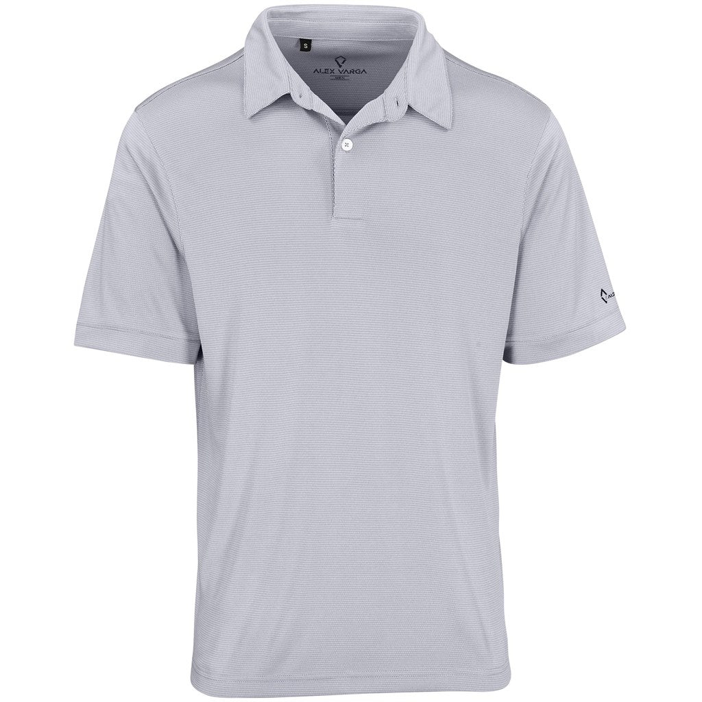 Mens Alex Varga Callidora Golf Shirt - Light Grey