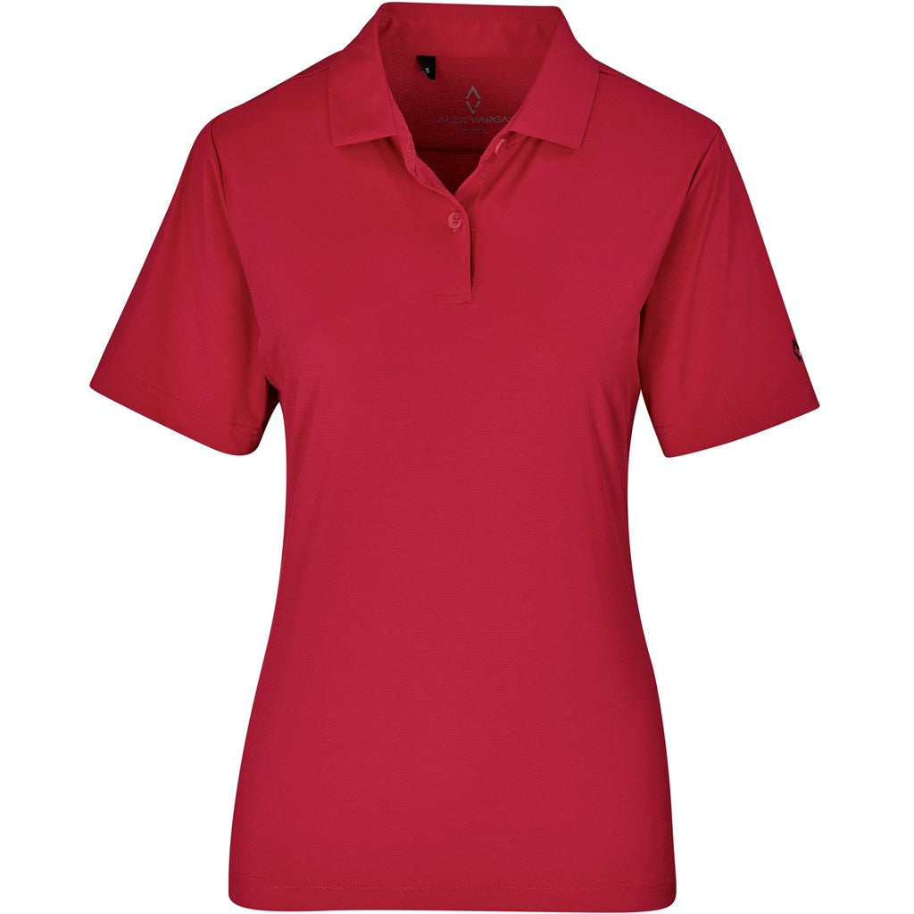 Ladies Alex Varga Lucca Golf Shirt - Red