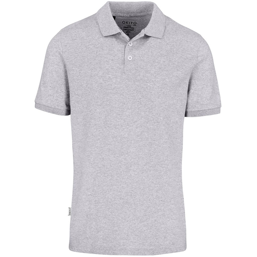 Mens Okiyo Tenyo Recycled Golf Shirt - Grey