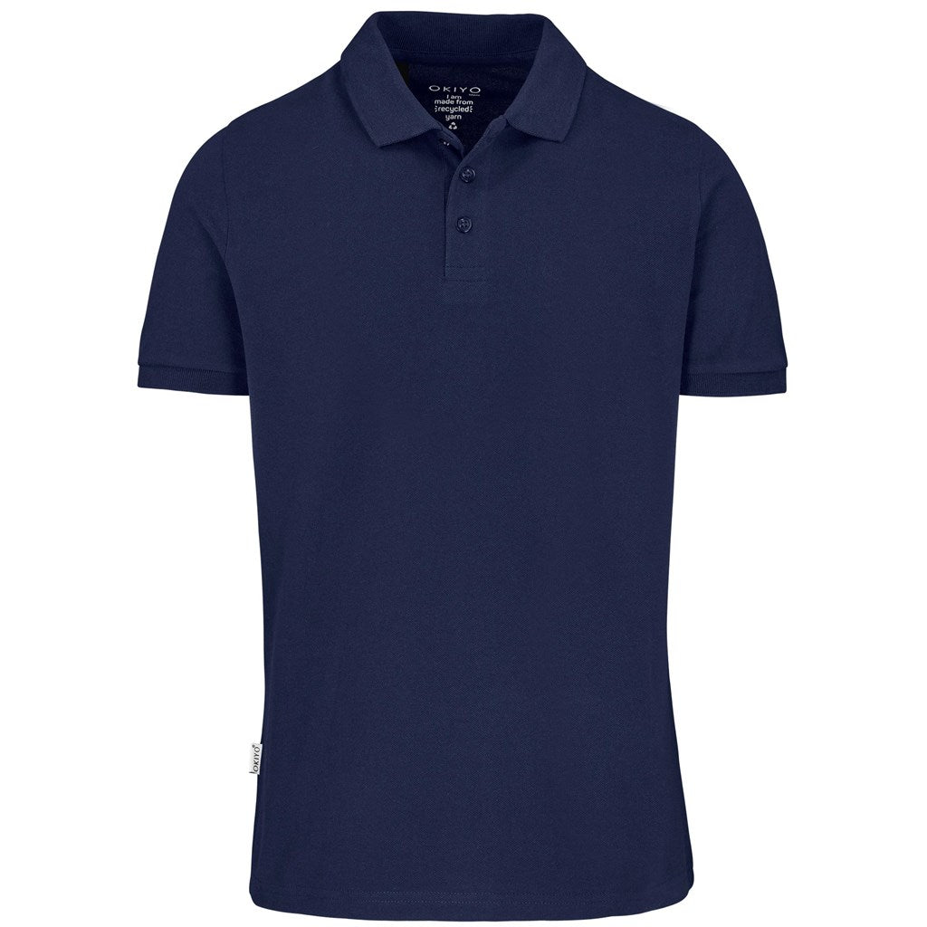 Mens Okiyo Tenyo Recycled Golf Shirt - Navy