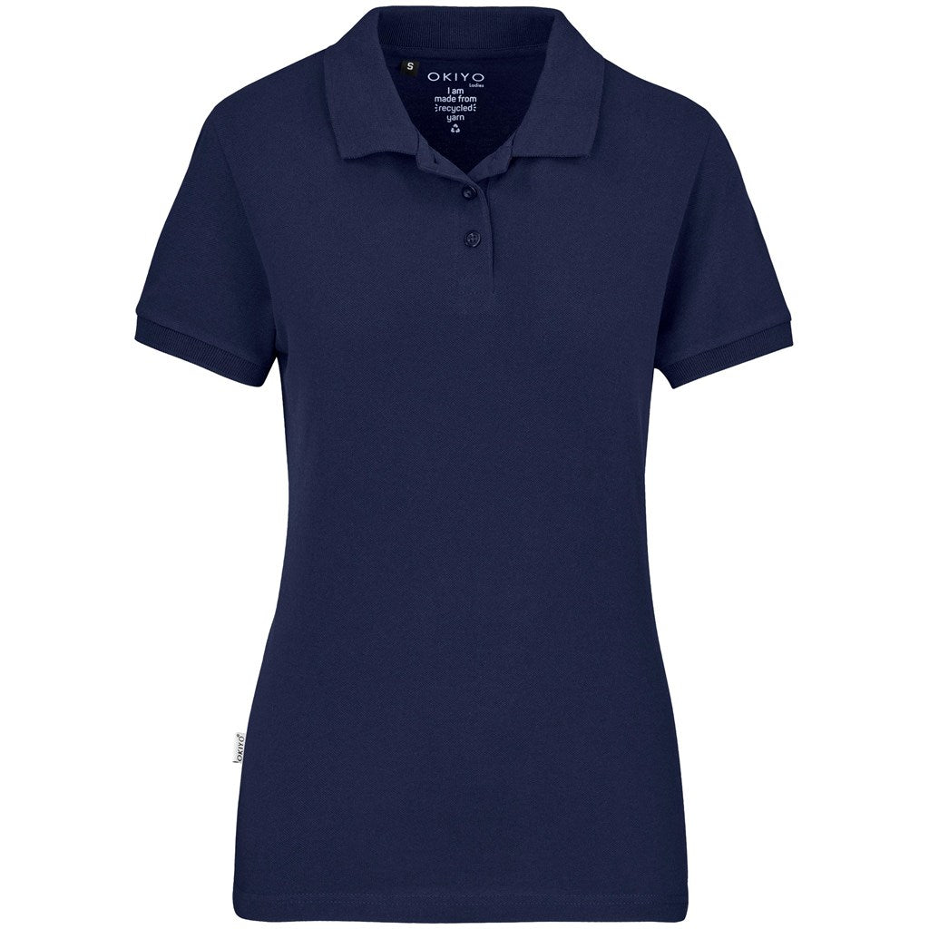 Ladies Okiyo Tenyo Recycled Golf Shirt - Navy