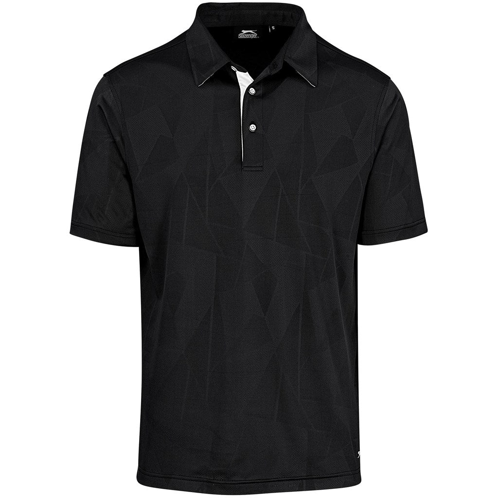 Mens Motif Golf Shirt - Black