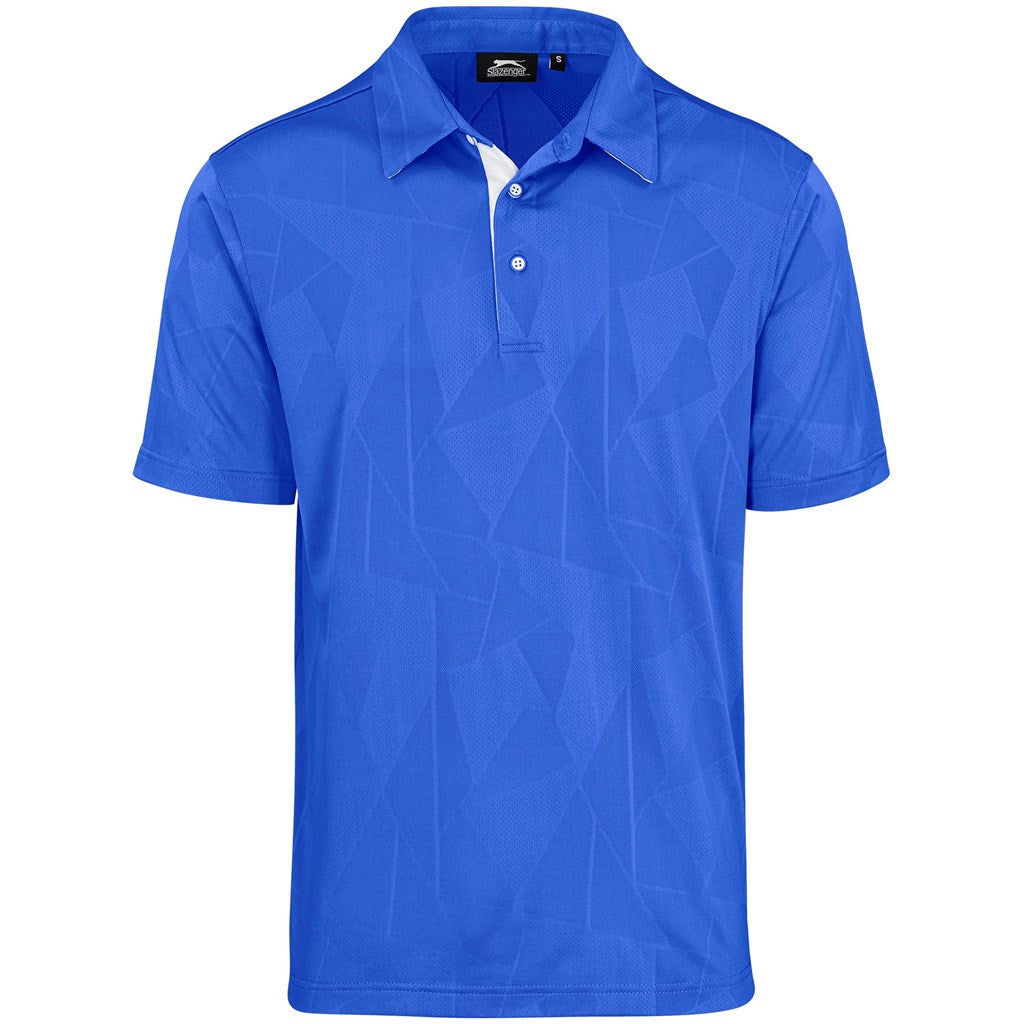 Mens Motif Golf Shirt - Royal Blue