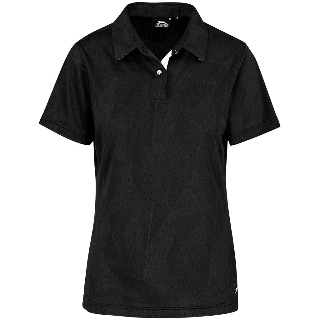 Ladies Motif Golf Shirt - Black