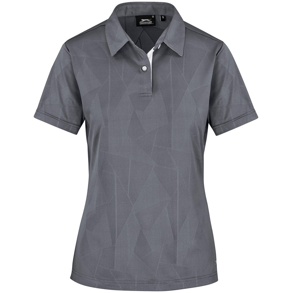 Ladies Motif Golf Shirt - Grey