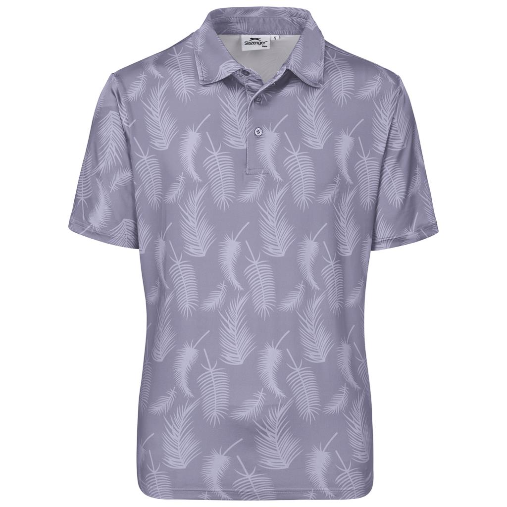 Mens Slazenger Monterey Golf Shirt - Light Grey
