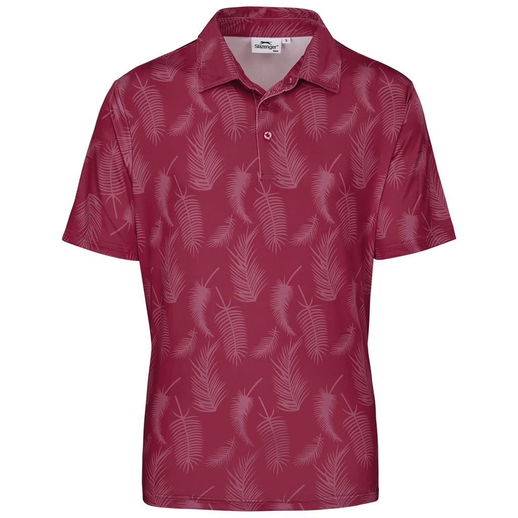 Mens Slazenger Monterey Golf Shirt - Red