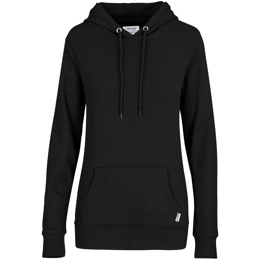 Ladies Okiyo Kaizen Recycled Hooded Sweater - Black