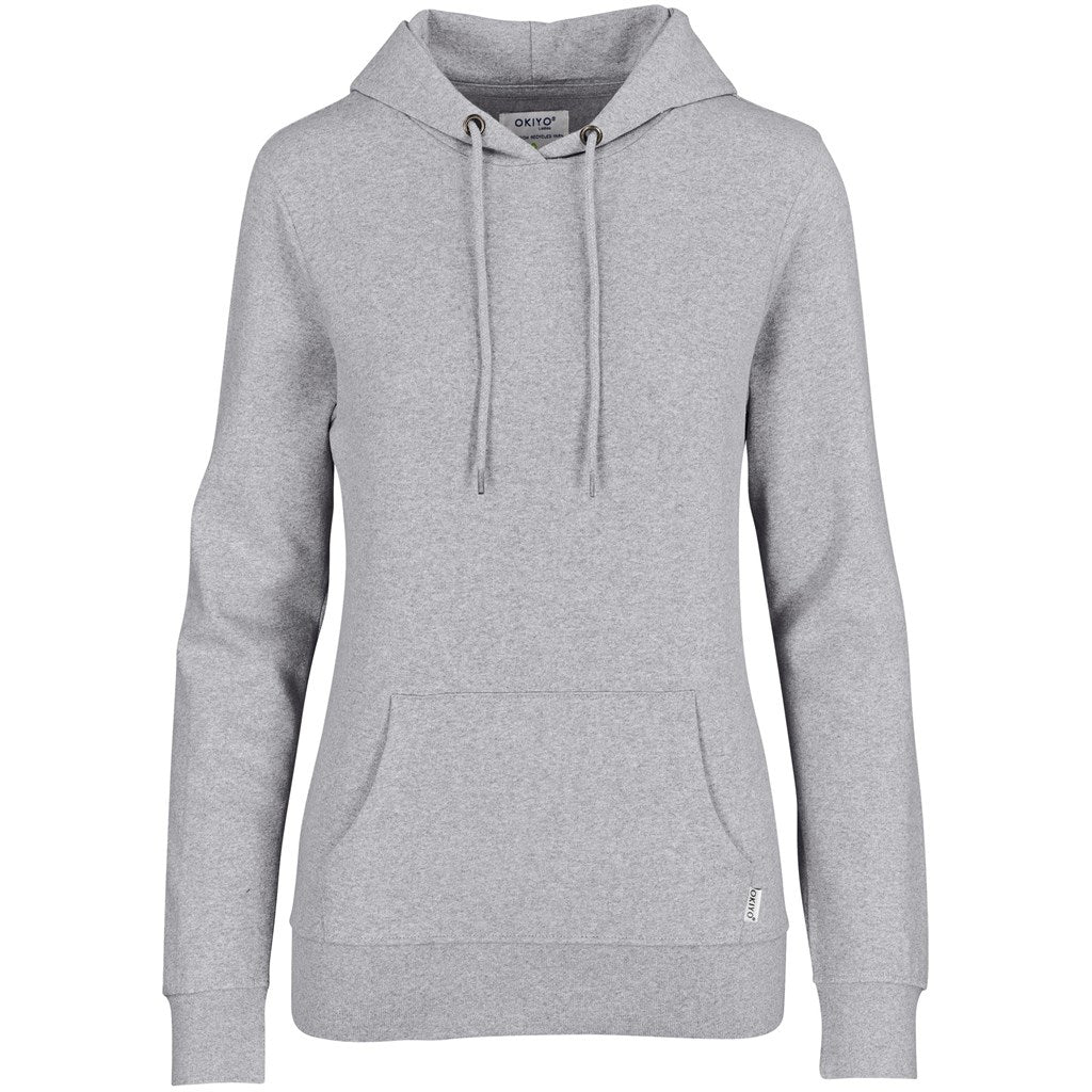Ladies Okiyo Kaizen Recycled Hooded Sweater - Grey