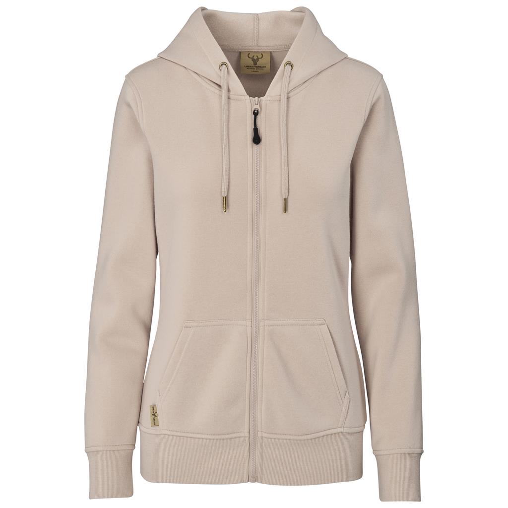Ladies Rift Hooded Sweater - Stone