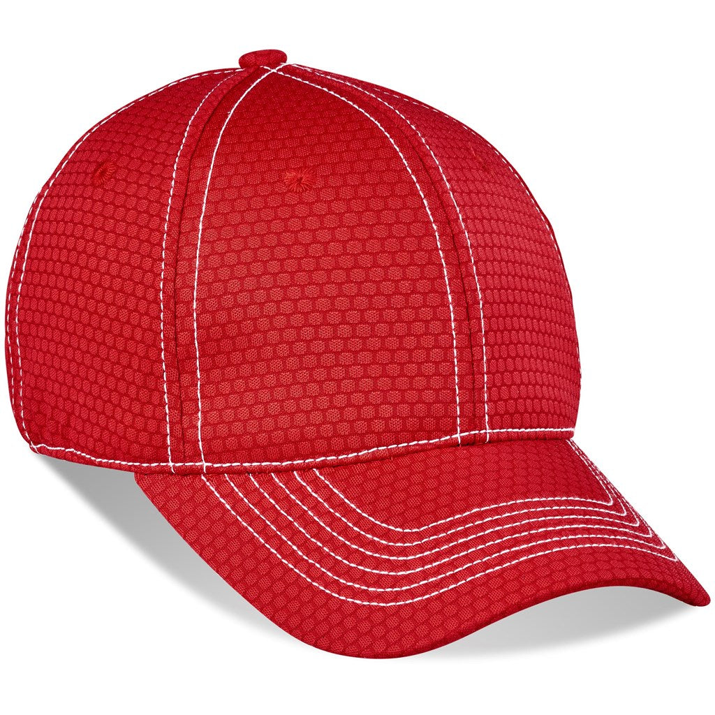 Augusta Fitted Cap - 6 Panel - Red