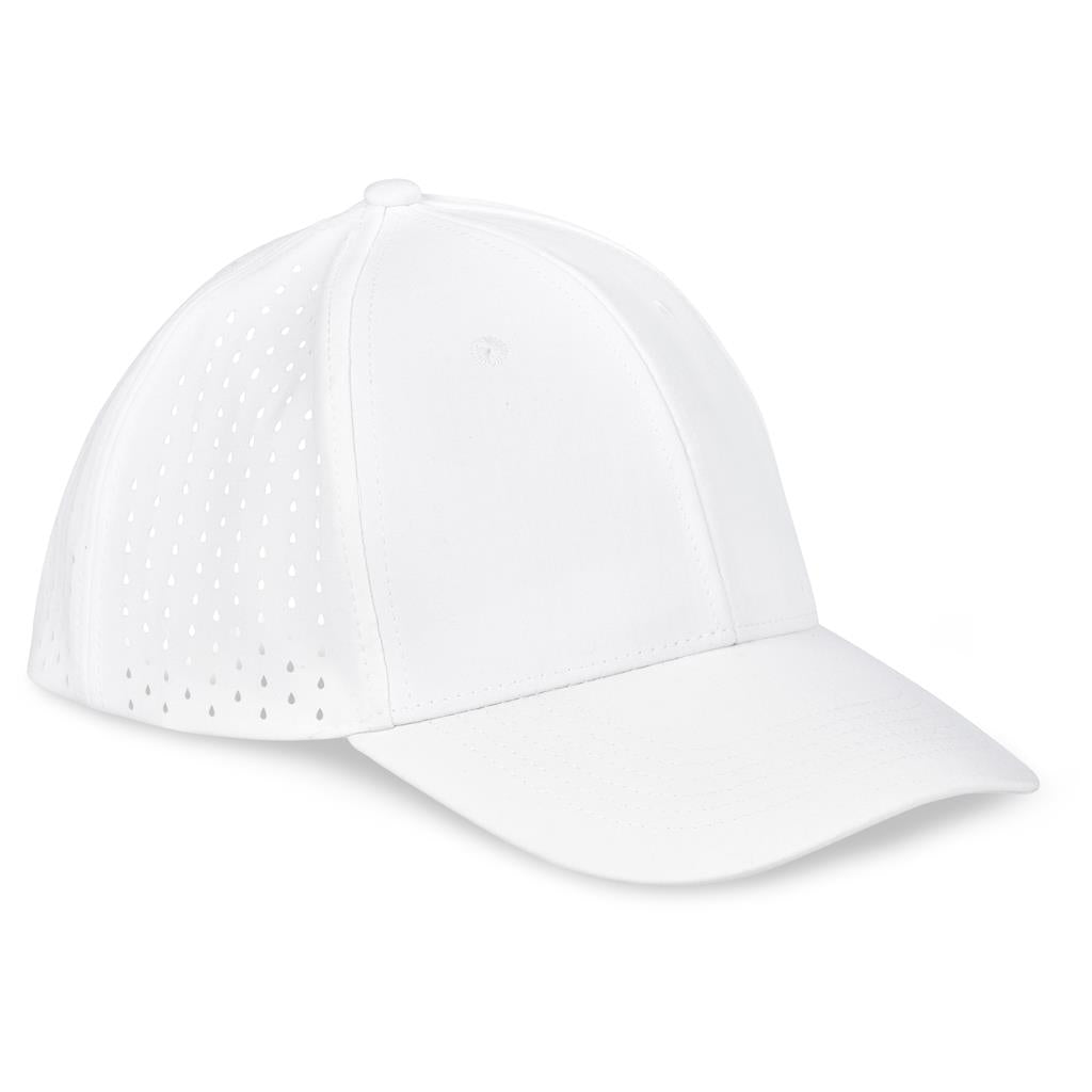 Fusion Laser Cap - 6 Panel - White
