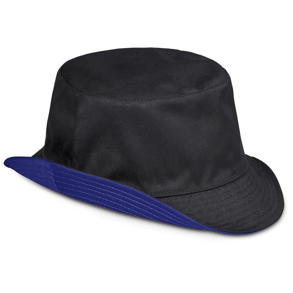 Urban Reversible Bucket Hat - Black Royal Blue