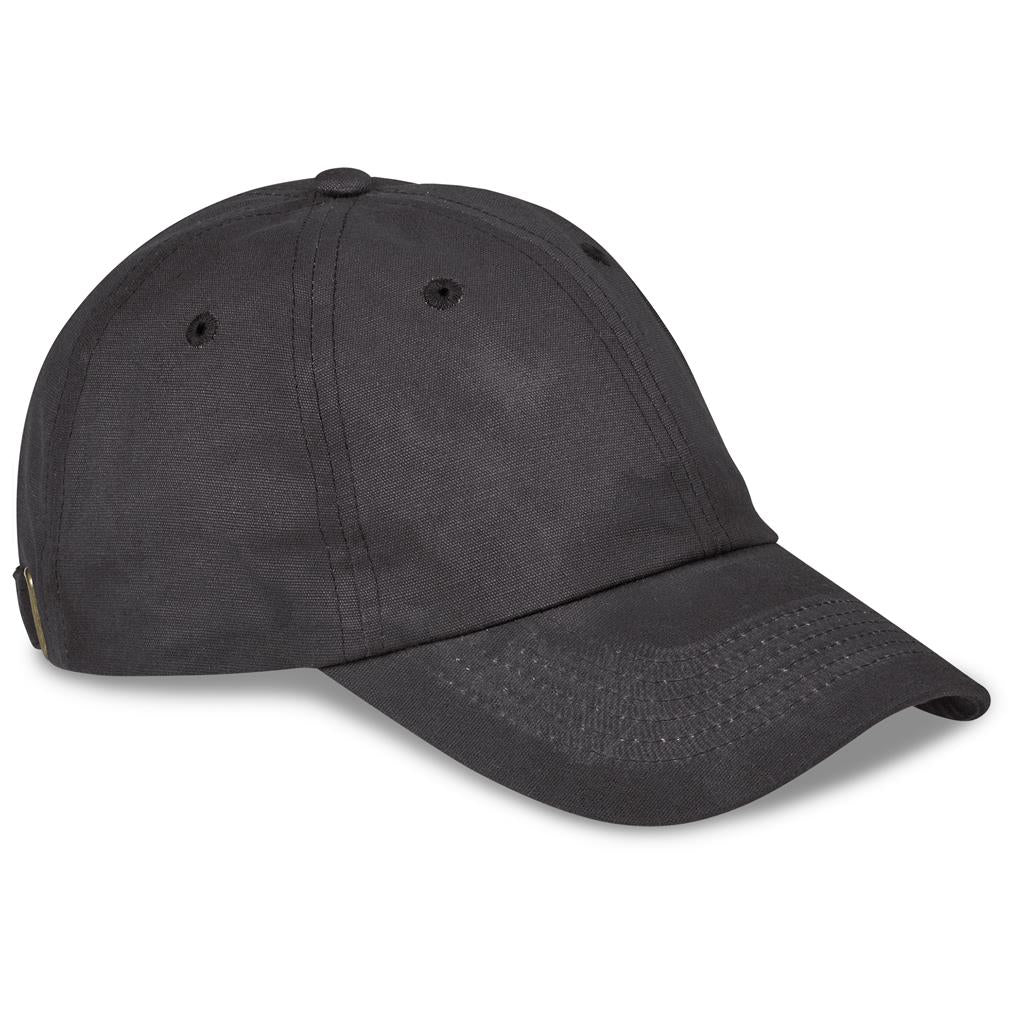 Sondela 6 Panel Oilskin cap - Charcoal