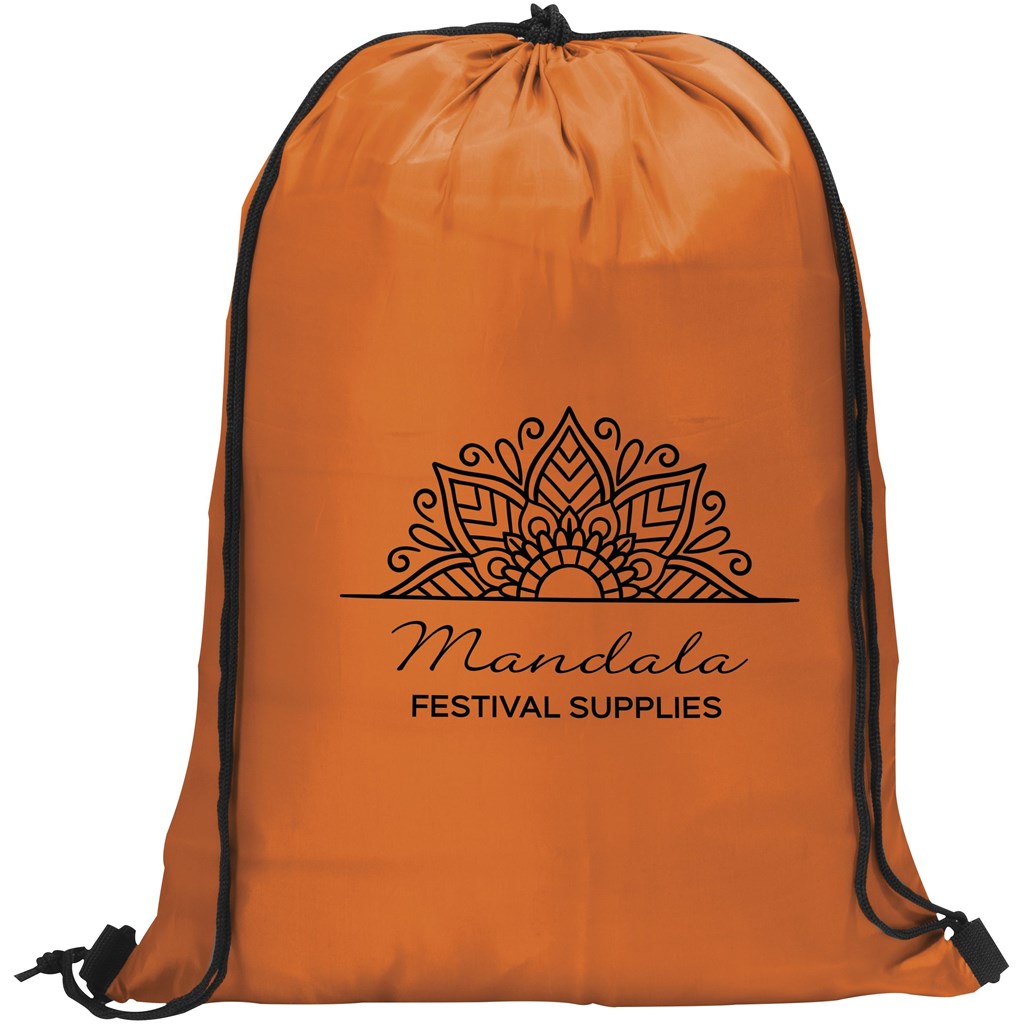 Altitude Daily 190T Drawstring Bag - Orange