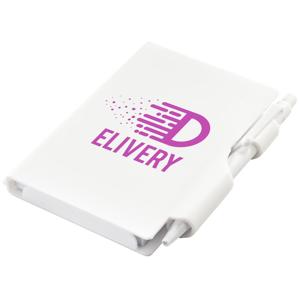 Altitude Nifty Mini Notebook & Pen - Solid White