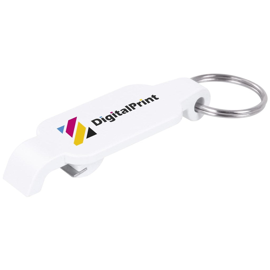 Altitude Pop Bottle Opener Keyholder - Solid White