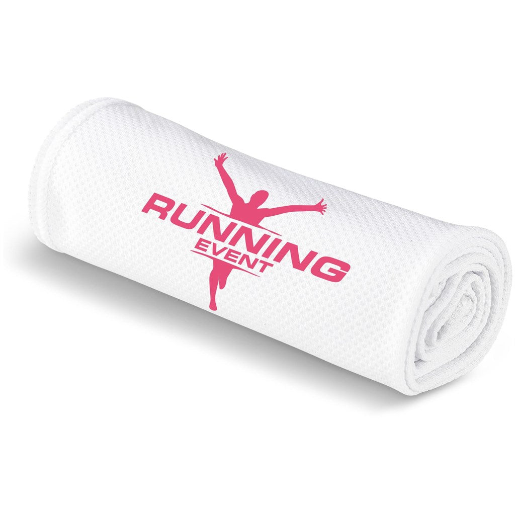 Altitude Chill Cooling Sports Towel - Solid White