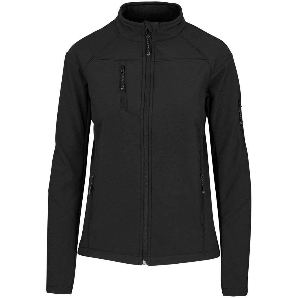 Ladies Alex Varga Elysium Softshell Jacket - Black