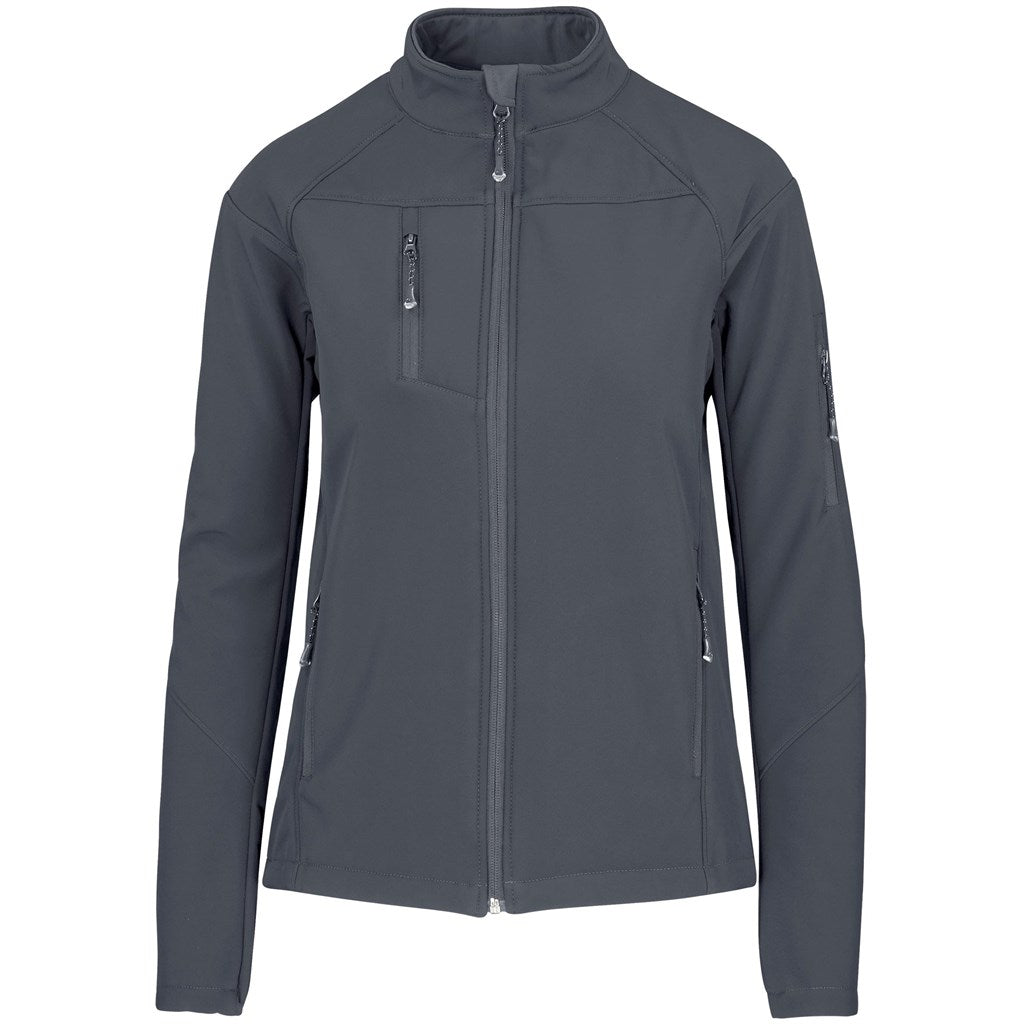 Ladies Alex Varga Elysium Softshell Jacket - Charcoal