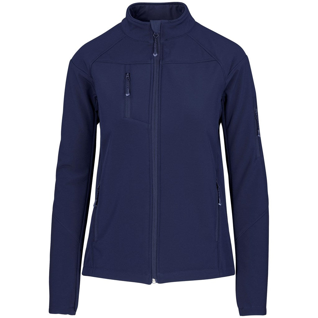 Ladies Alex Varga Elysium Softshell Jacket - Navy