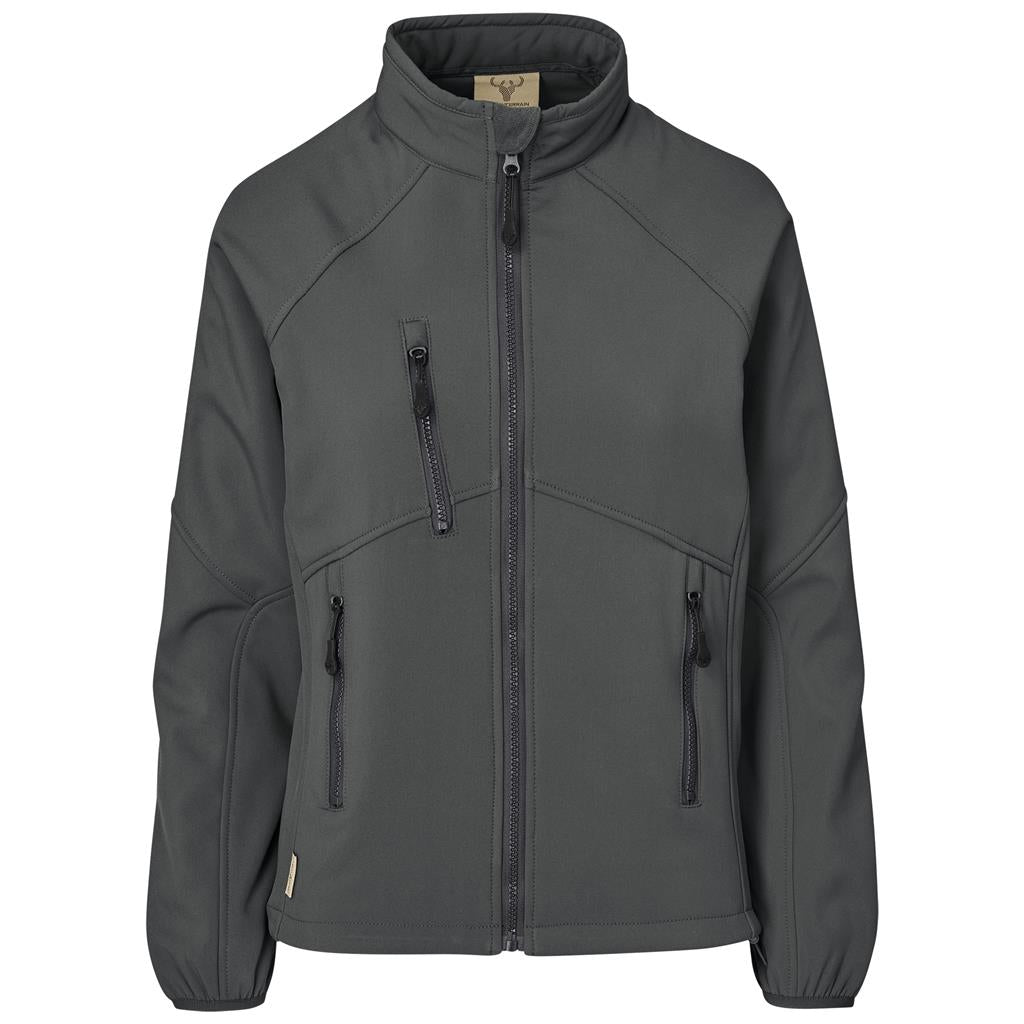 Ladies Midlands Softshell Jacket - Charcoal