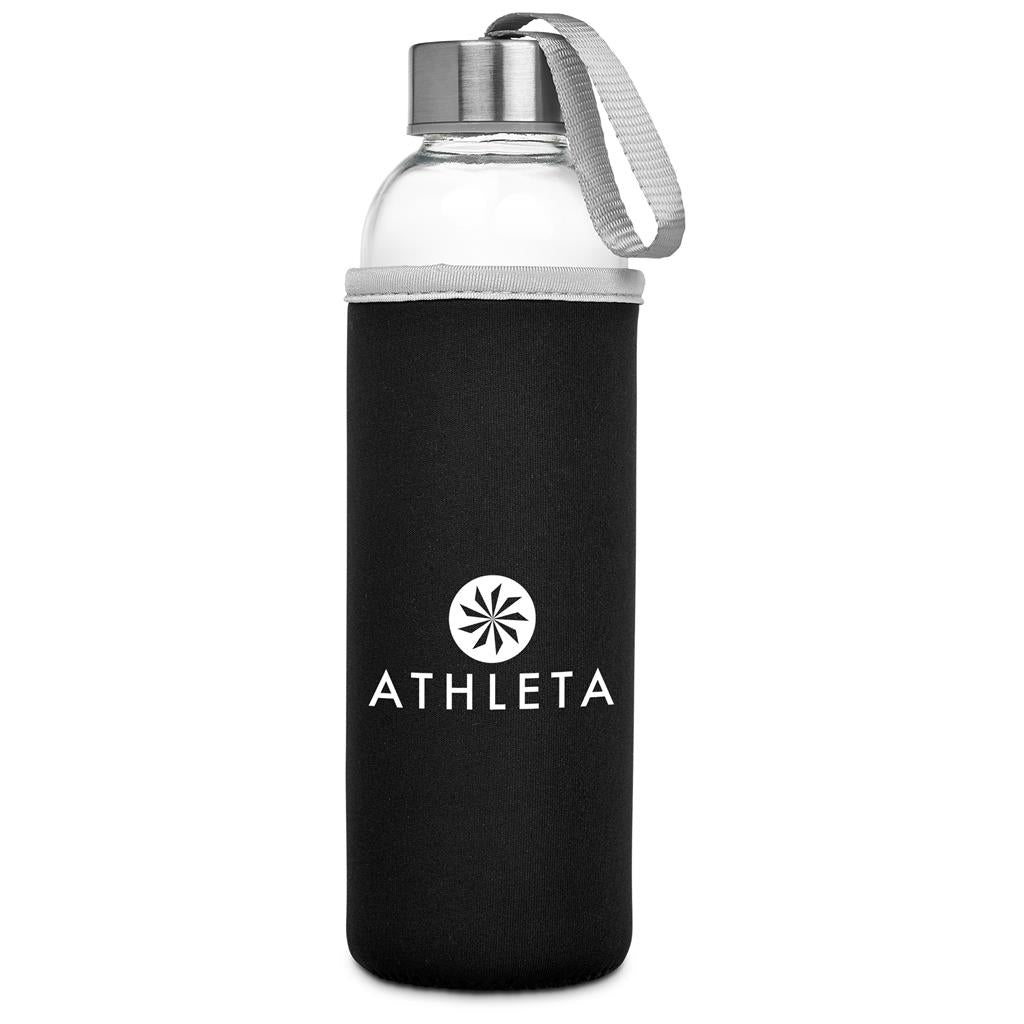 Kooshty Neo Glass Water Bottle - 500ml - Black