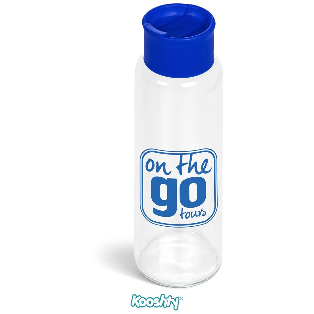 Kooshty Boost Glass Water Bottle - 700ml - Blue