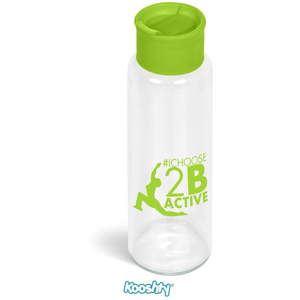 Kooshty Boost Glass Water Bottle - 700ml - Lime