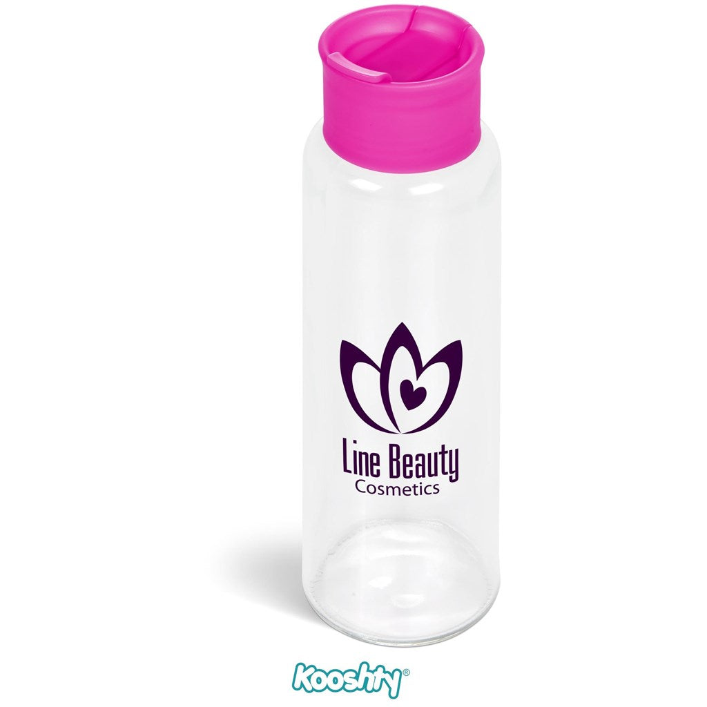 Kooshty Boost Glass Water Bottle - 700ml - Pink