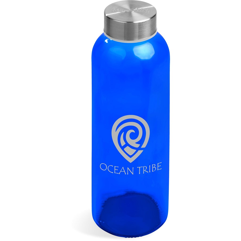 Kooshty Pura Glass Water Bottle - 500ML - Blue