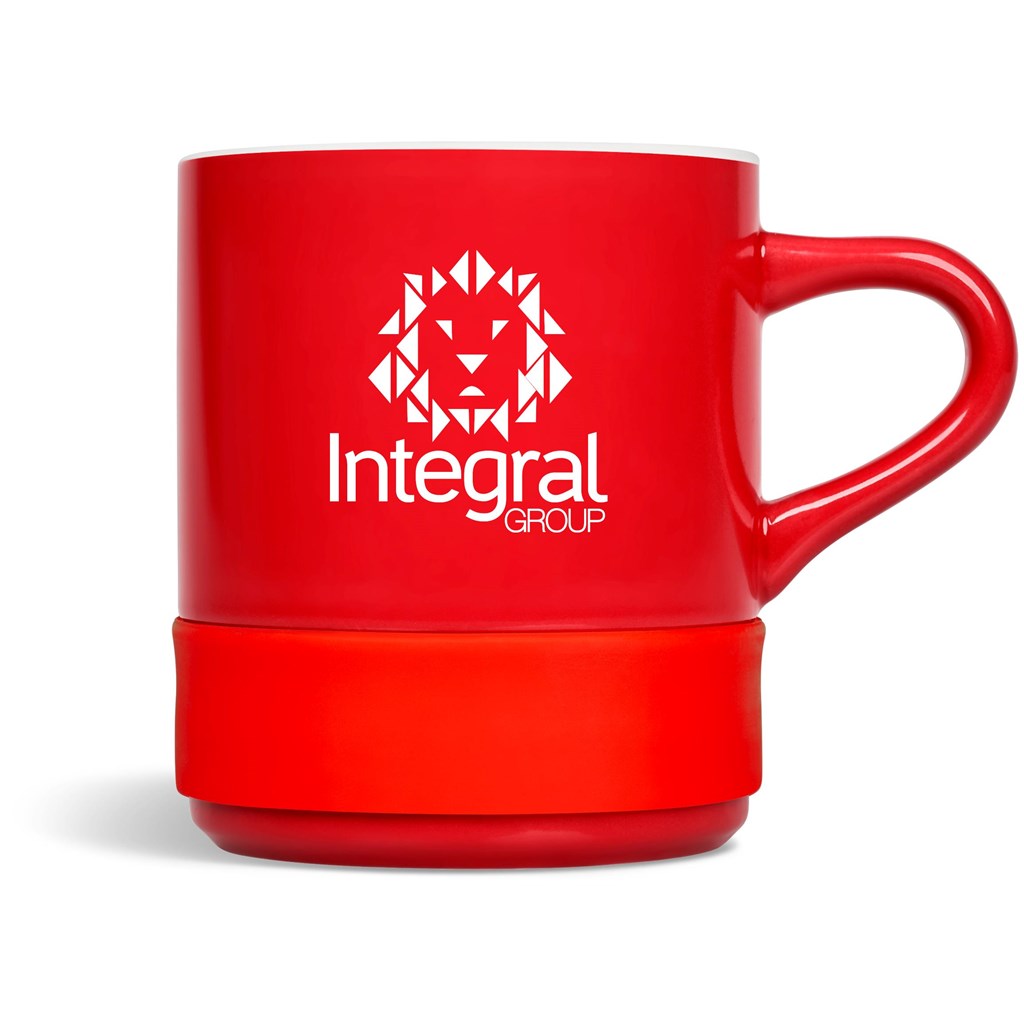 Kooshty Mixalot Ceramic Coffee Mug - 320ml - Red