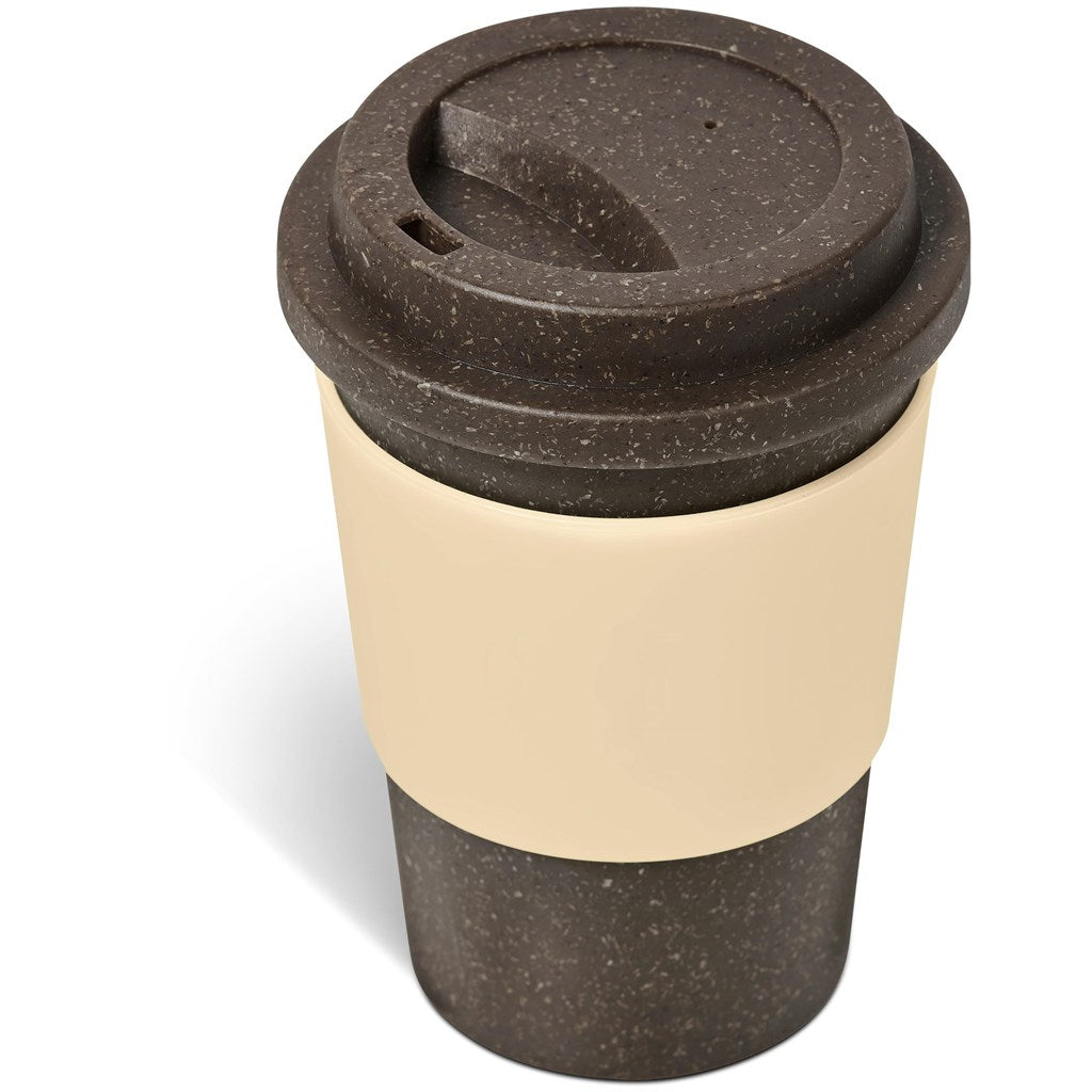 Kooshty Brown Bean Plastic Double-Wall Tumbler – 400ml - Cream