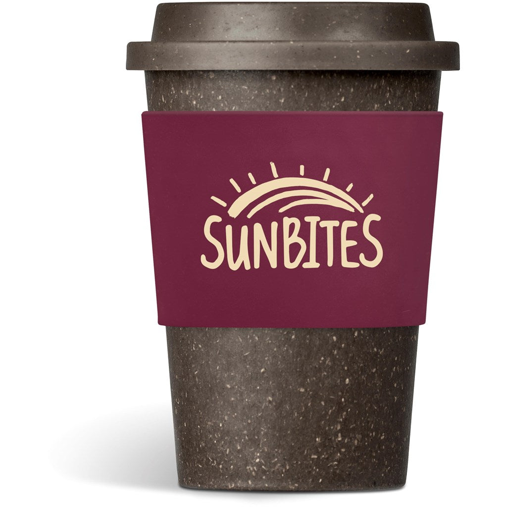 Kooshty Brown Bean Plastic Double-Wall Tumbler – 400ml - Maroon