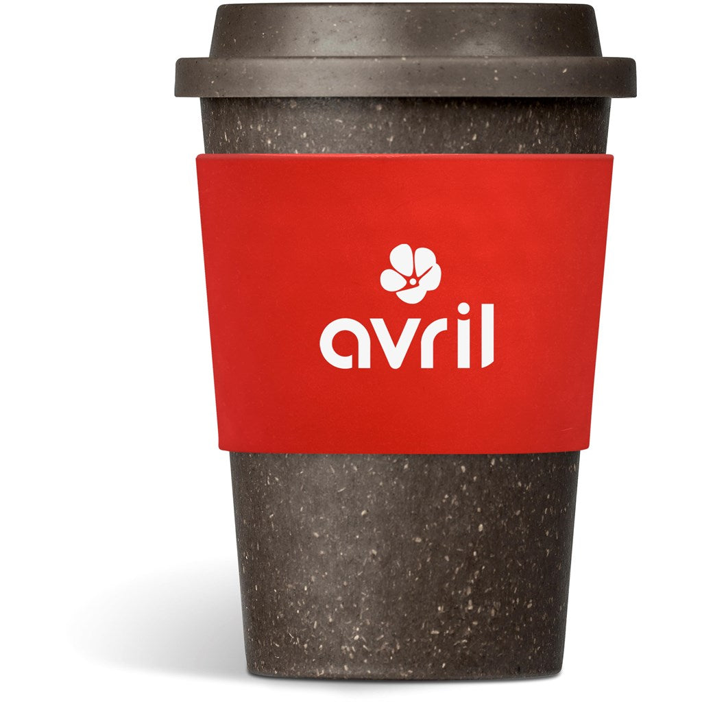 Kooshty Brown Bean Plastic Double-Wall Tumbler – 400ml - Red