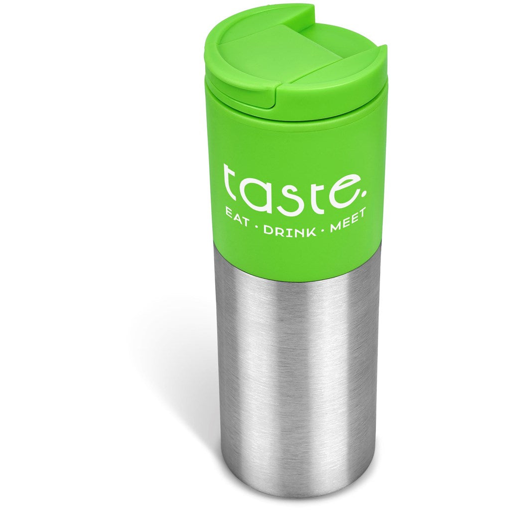 Kooshty Typhoon Stainless Steel & Plastic Double-Wall Tumbler - 450ml - Lime