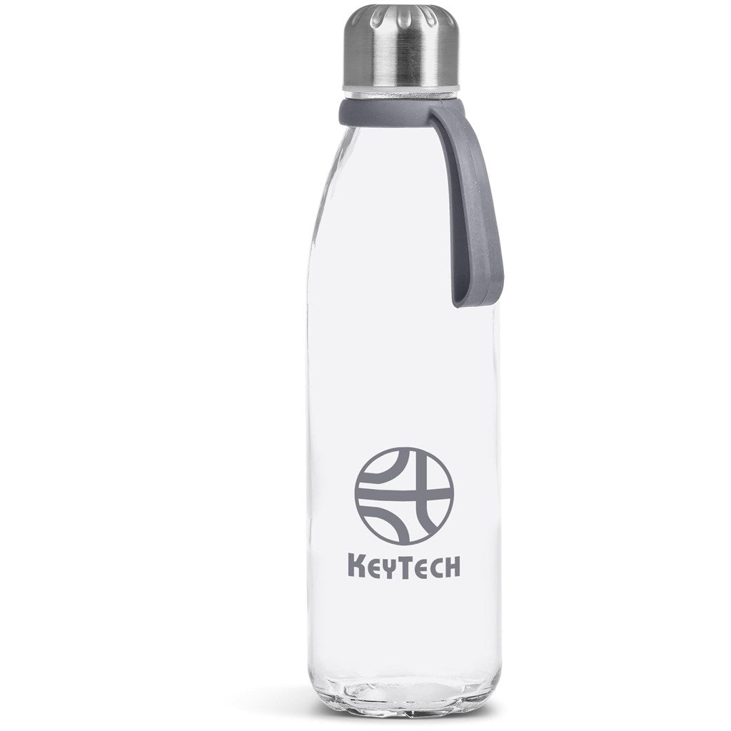 Kooshty Loopy Glass Water Bottle - 650ml - Grey