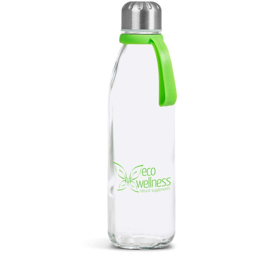 Kooshty Loopy Glass Water Bottle - 650ml - Lime