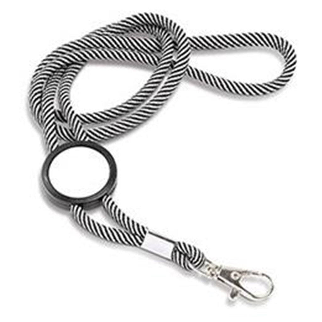 Altitude Candystripe Dome Lanyard - Grey