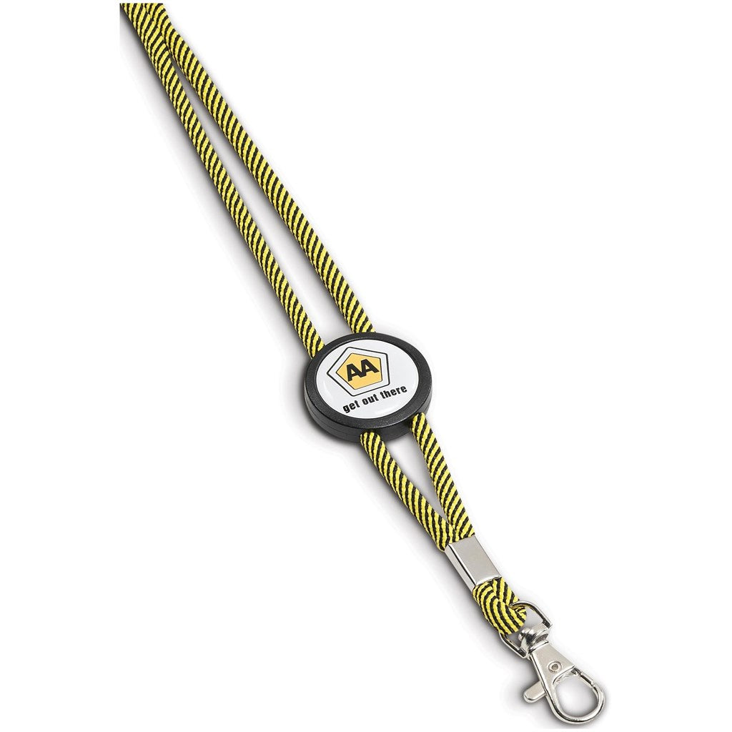 Altitude Candystripe Dome Lanyard - Yellow