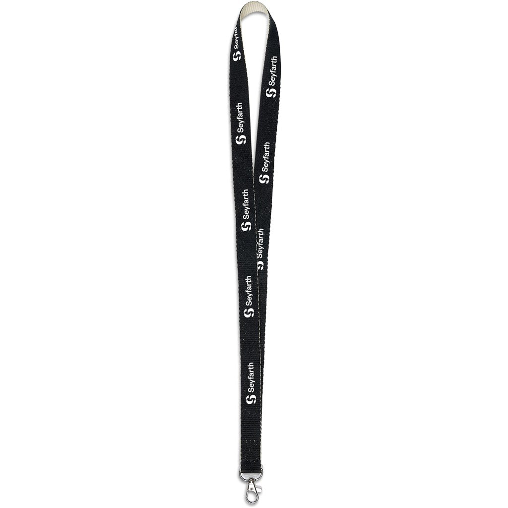 Altitude Taiga Recycled PET Lanyard - Black