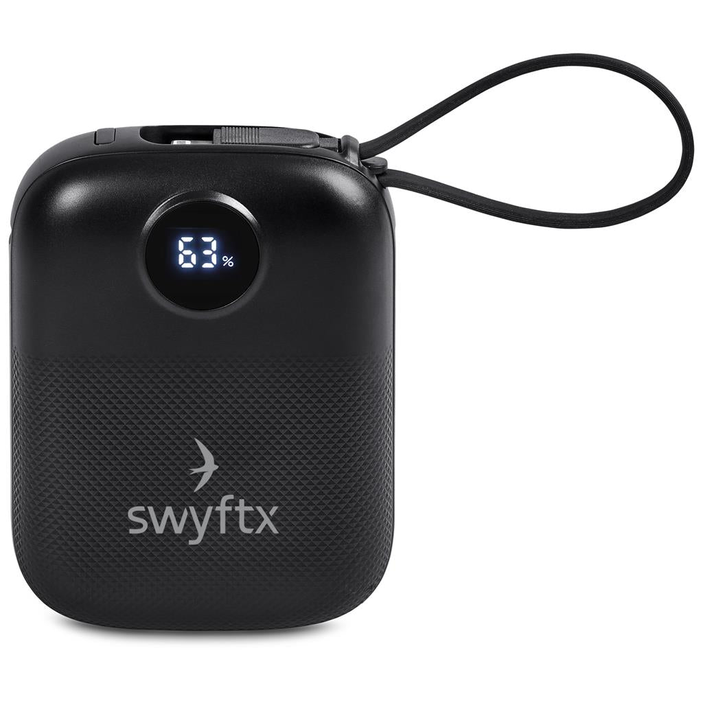 Swiss Cougar Stockton Fast Charge 22.5W Power Bank - 10000mAh - Black