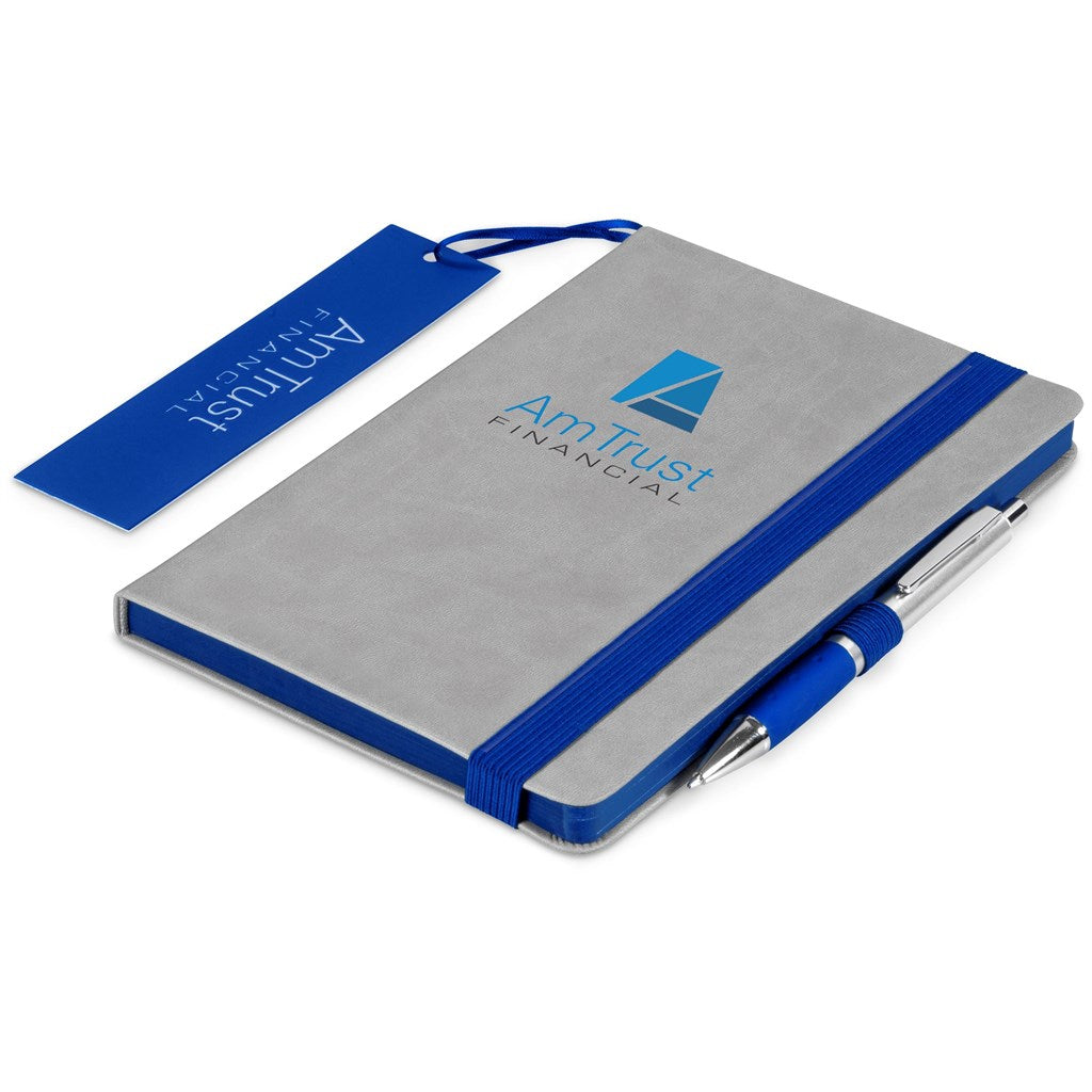 Altitude Colourblock A5 Soft Cover Notebook - Blue
