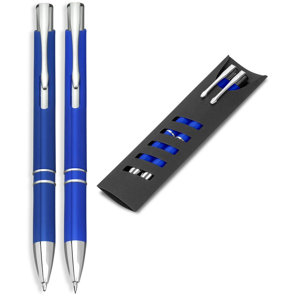 Electra Ball Pen & Pencil Set - Blue