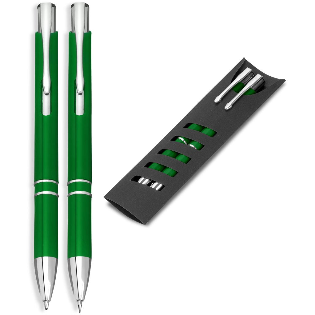 Electra Ball Pen & Pencil Set - Green