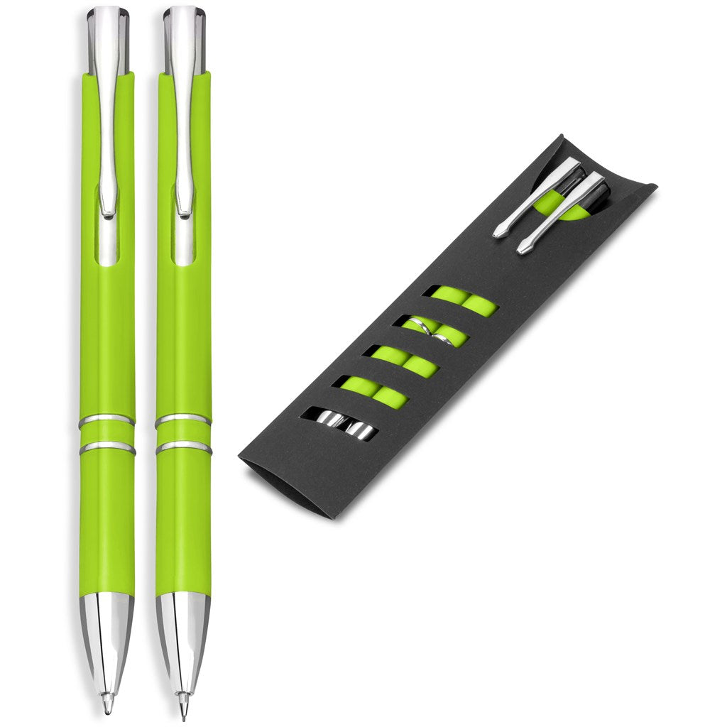 Electra Ball Pen & Pencil Set - Lime