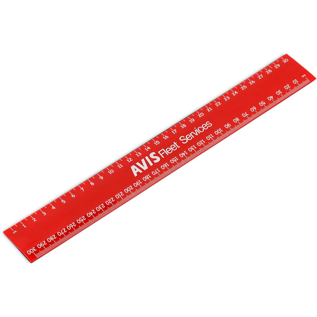 Altitude Frontline 30cm Ruler - Red
