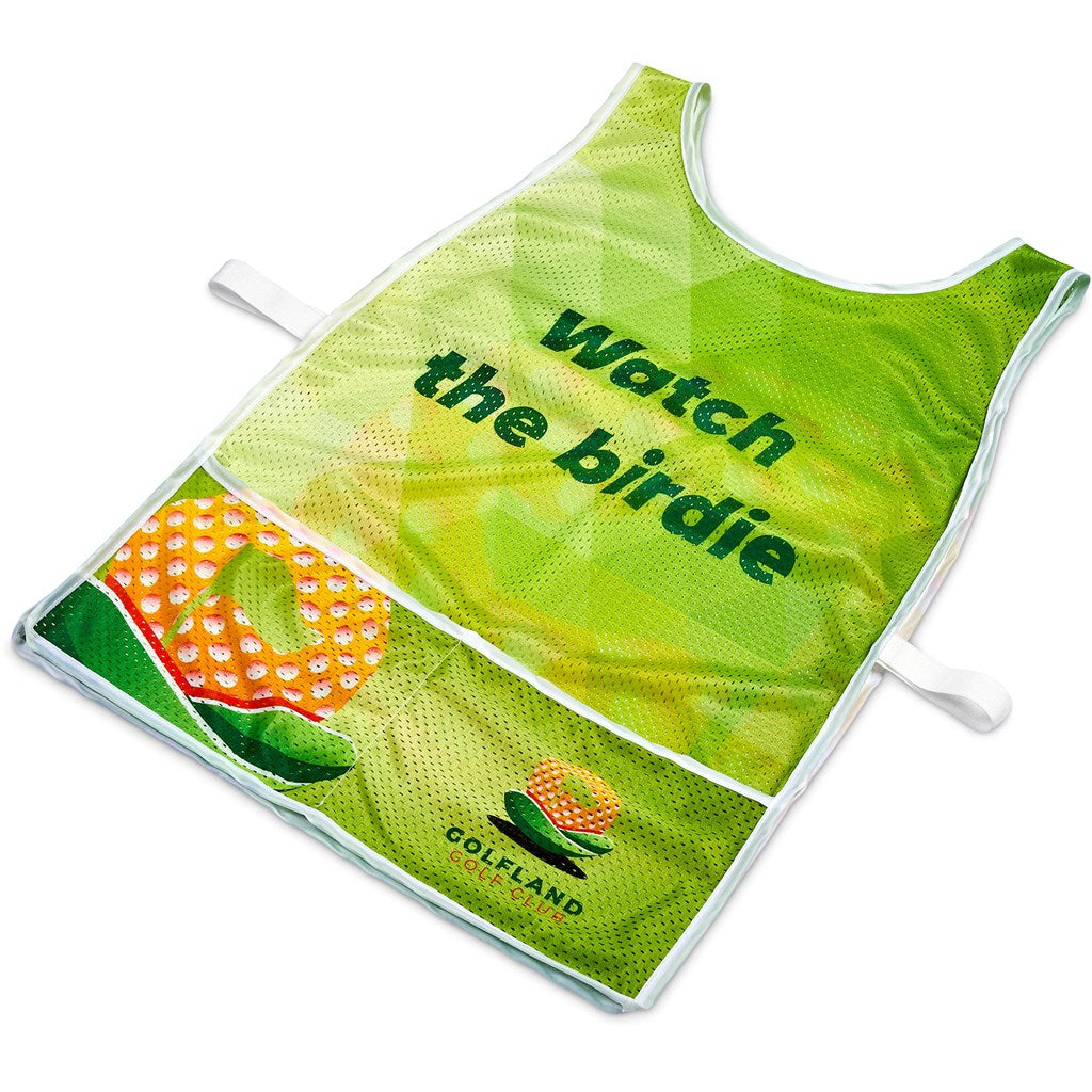 Hoppla Jackal Caddy Bib with PVC Name Sleeve-White